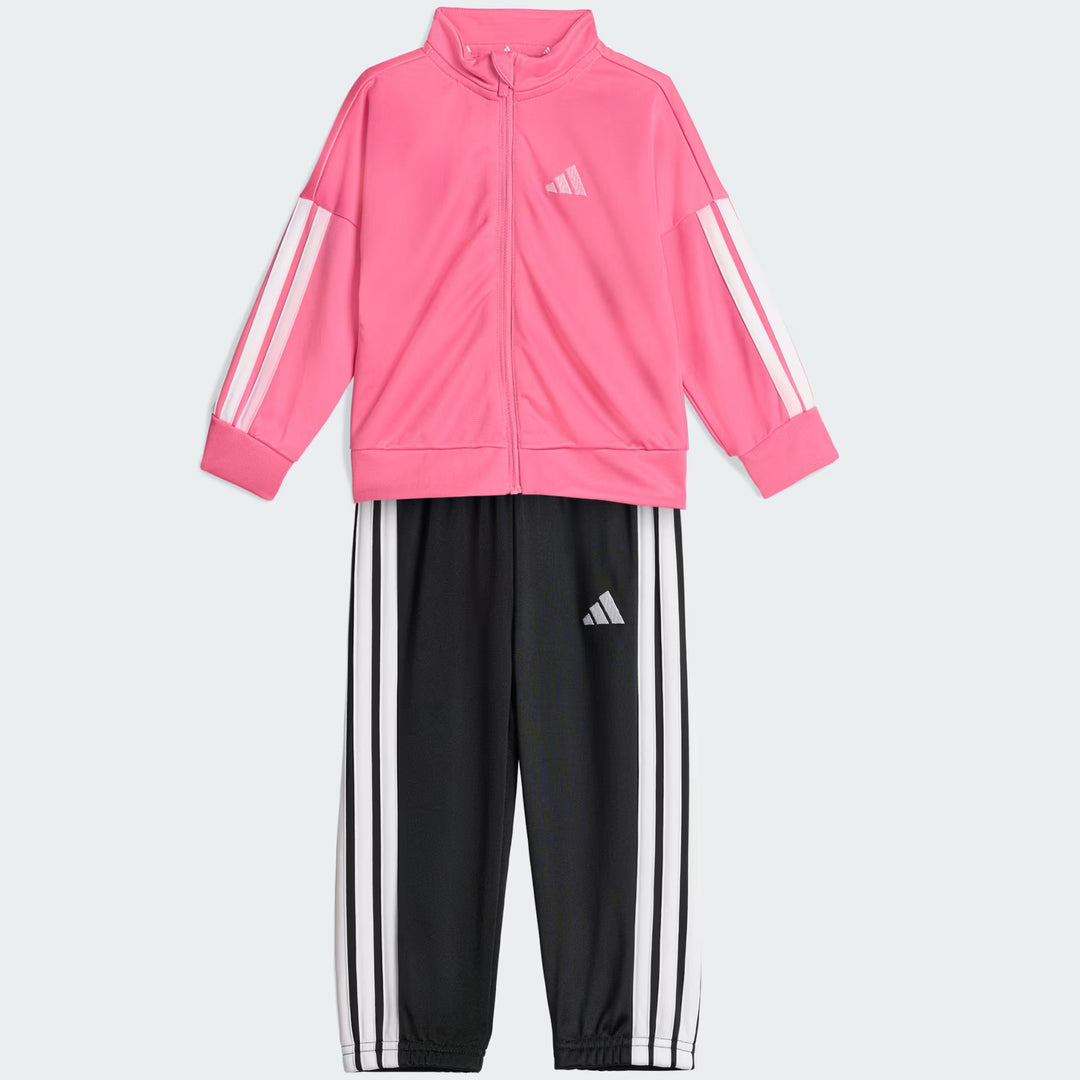 ADIDAS fuchsia and black acetate tracksuit 3 months - 4 years