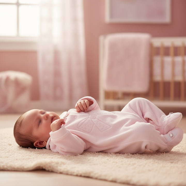 Tutina CHICCO ciniglia fiocco rosa