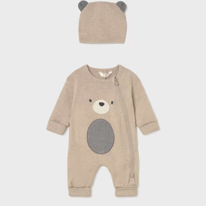 Tutina e Cappello MAYORAL orsetto beige 1 mese - 6 mesi