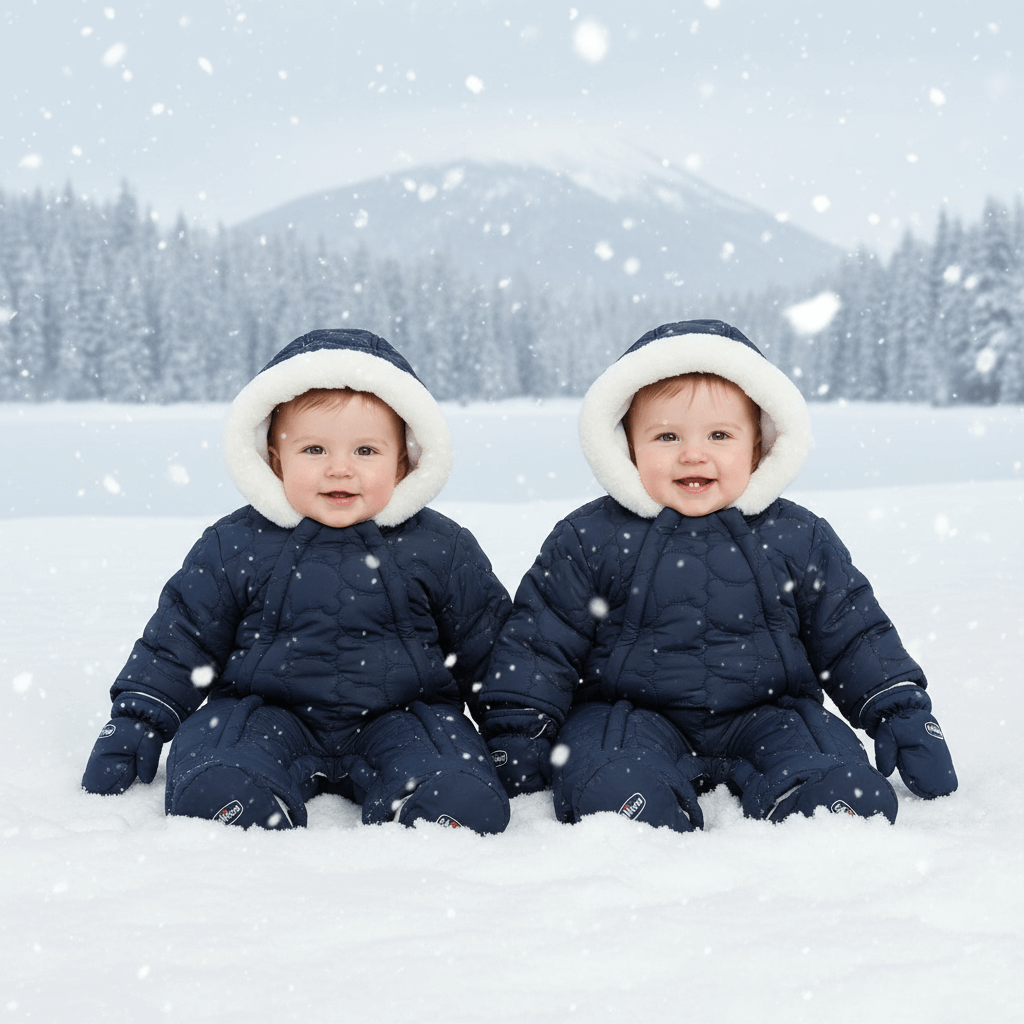 Tutone Eskimo CHICCO blu gemelli