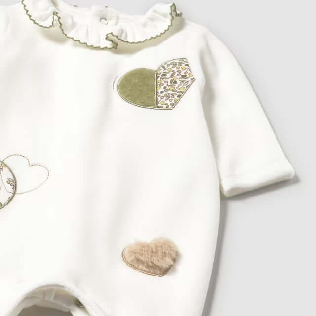 Macacões MAYORAL em chenille com tema natural