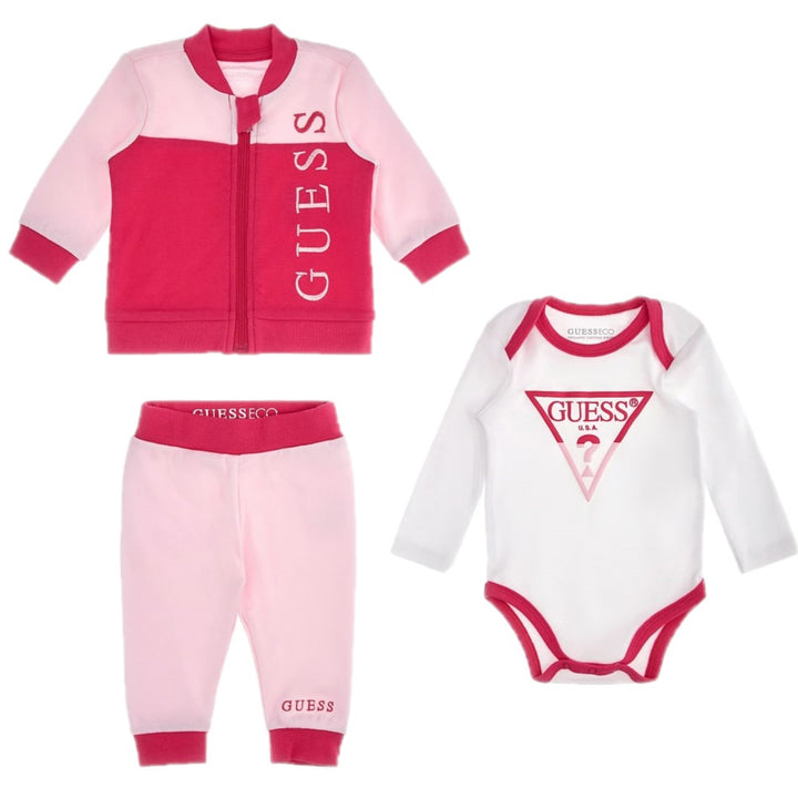 Conjunto GUESS Sudadera Pantalón Body de 0 meses a 12 meses