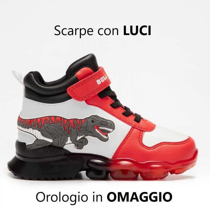 Scarpe BULL BOYS con luci e orologio in omaggio dal 26 fino al 35