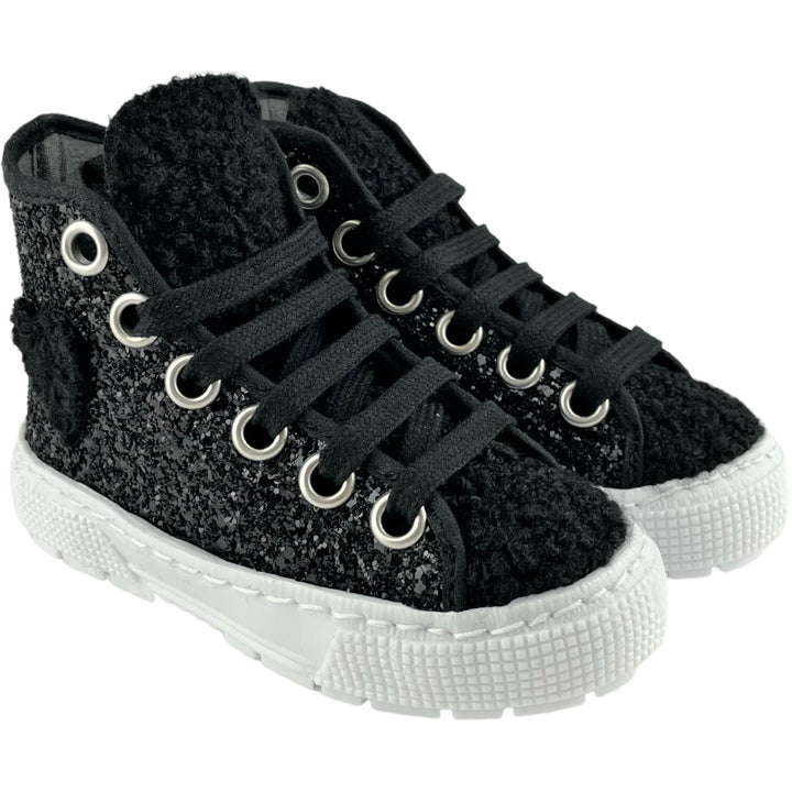 SPINDOCTOR black glitter shoe from 24 to 40