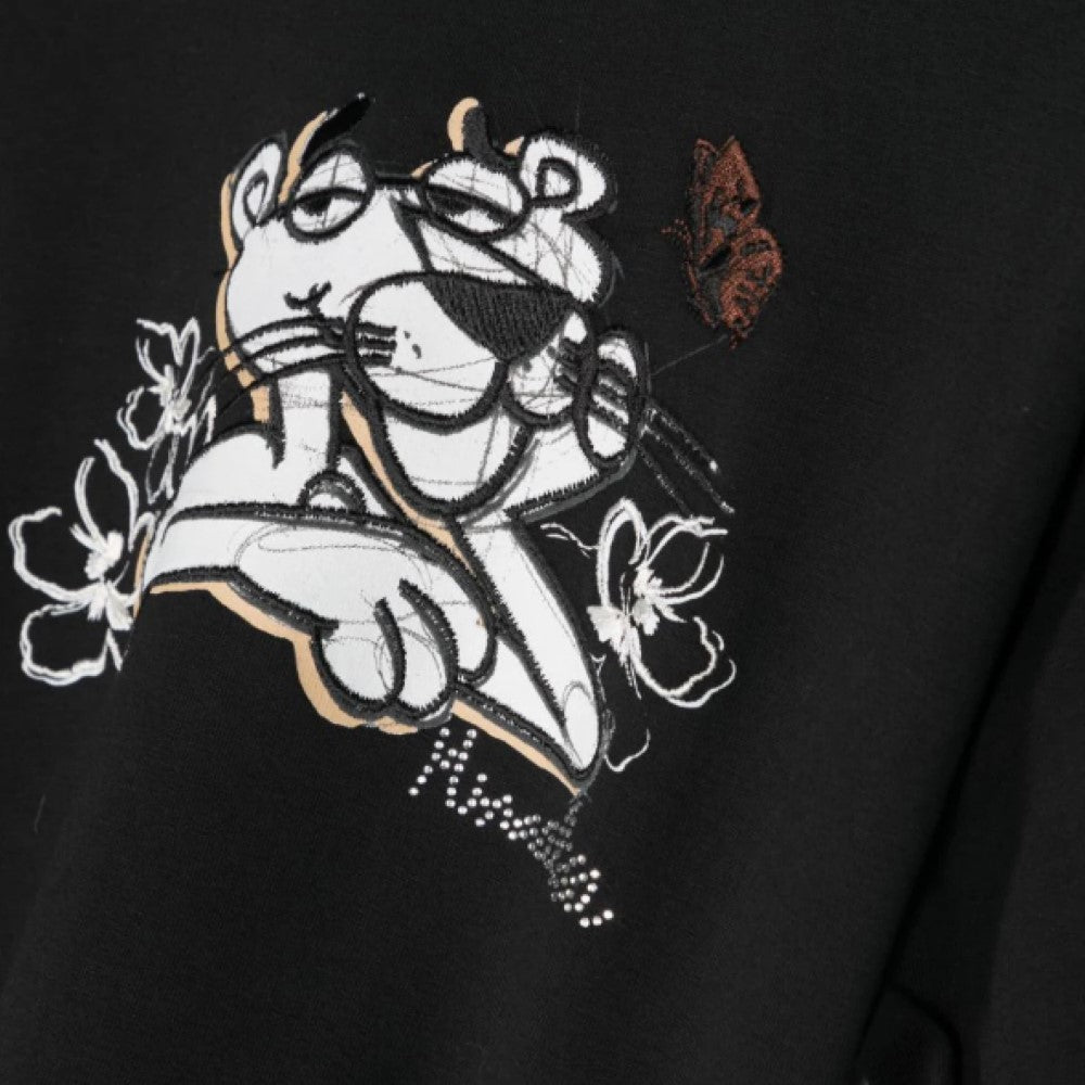 Monnalisa Pantara pink sweatshirt