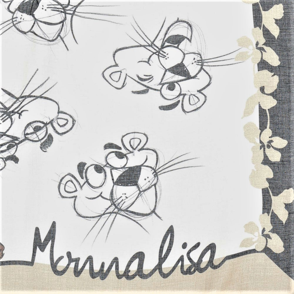 MONNALISA pink panther scarf