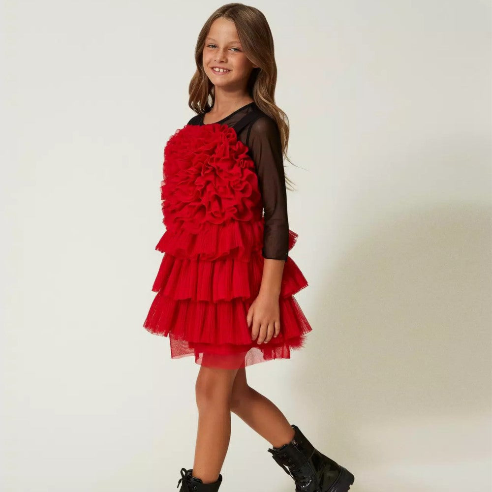 Vestido de gemelos como una niña de 16 años