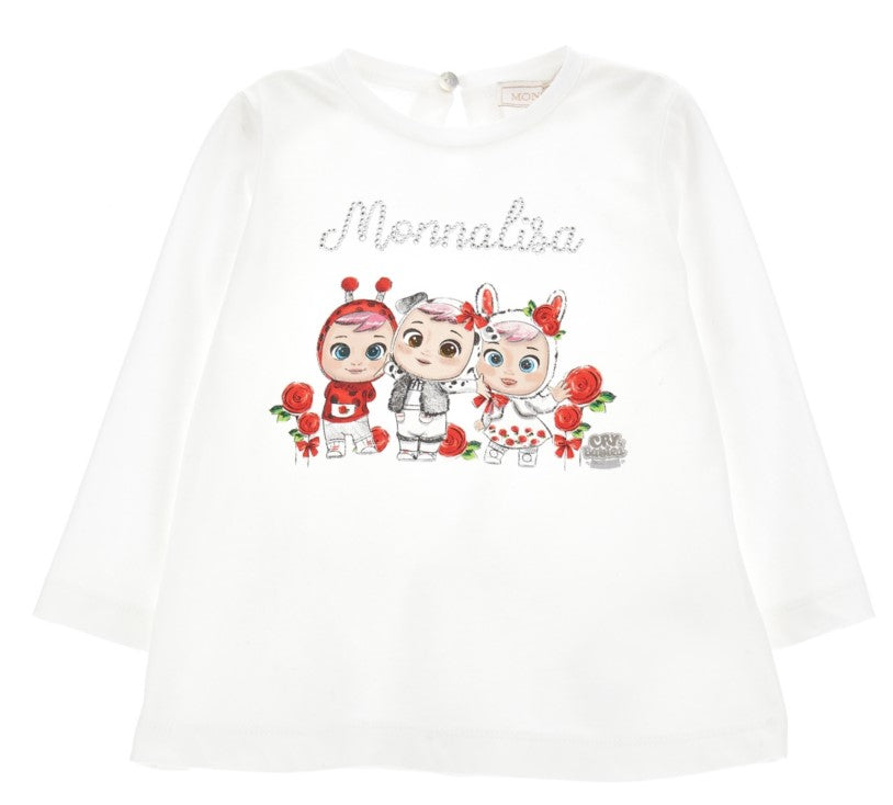 MONNALISA maxi t-shirt from 6 months to 36 months