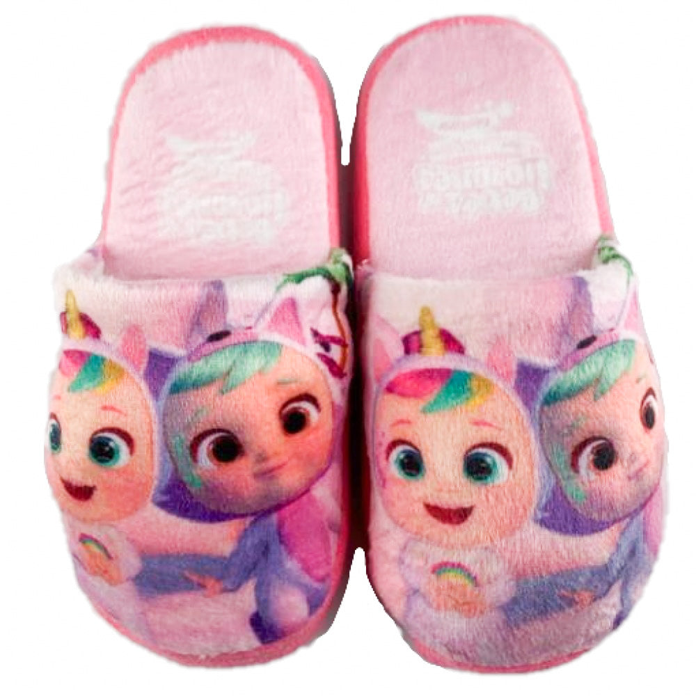 Zapato de bebés de pantofola llora