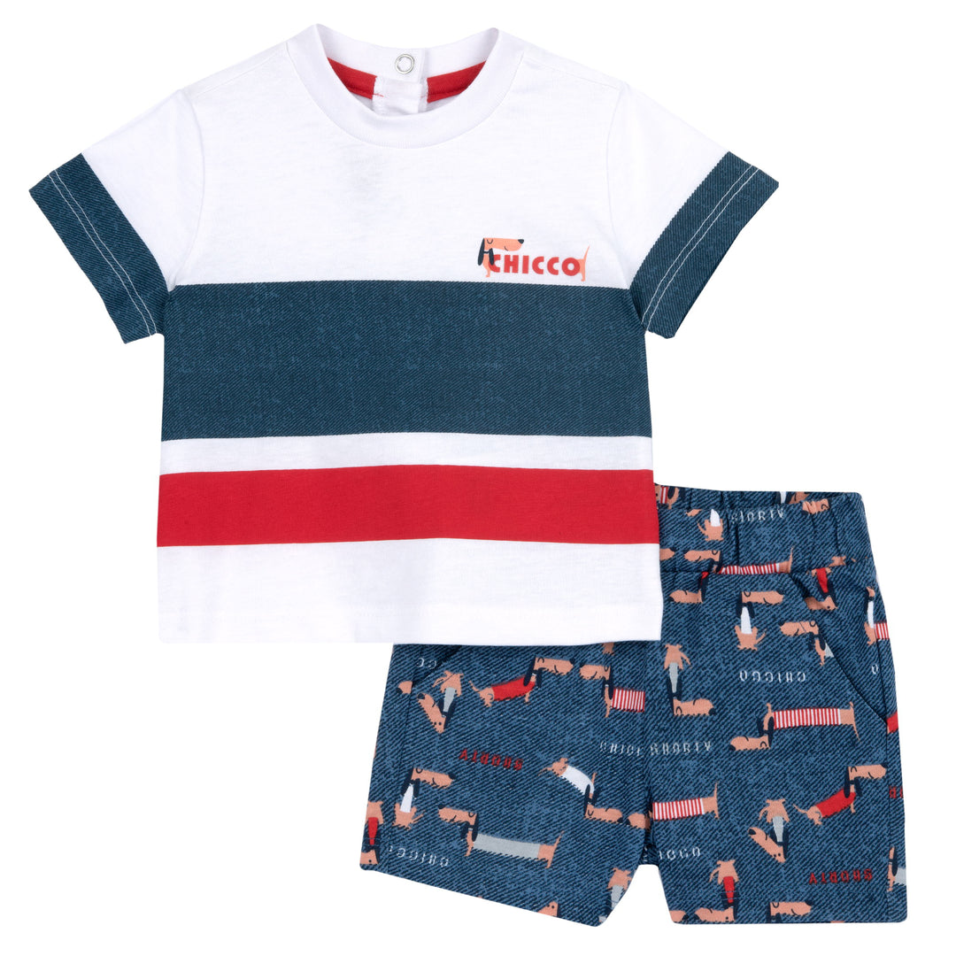 CHICCO t-shirt and bermuda set from 3 months to 4 years