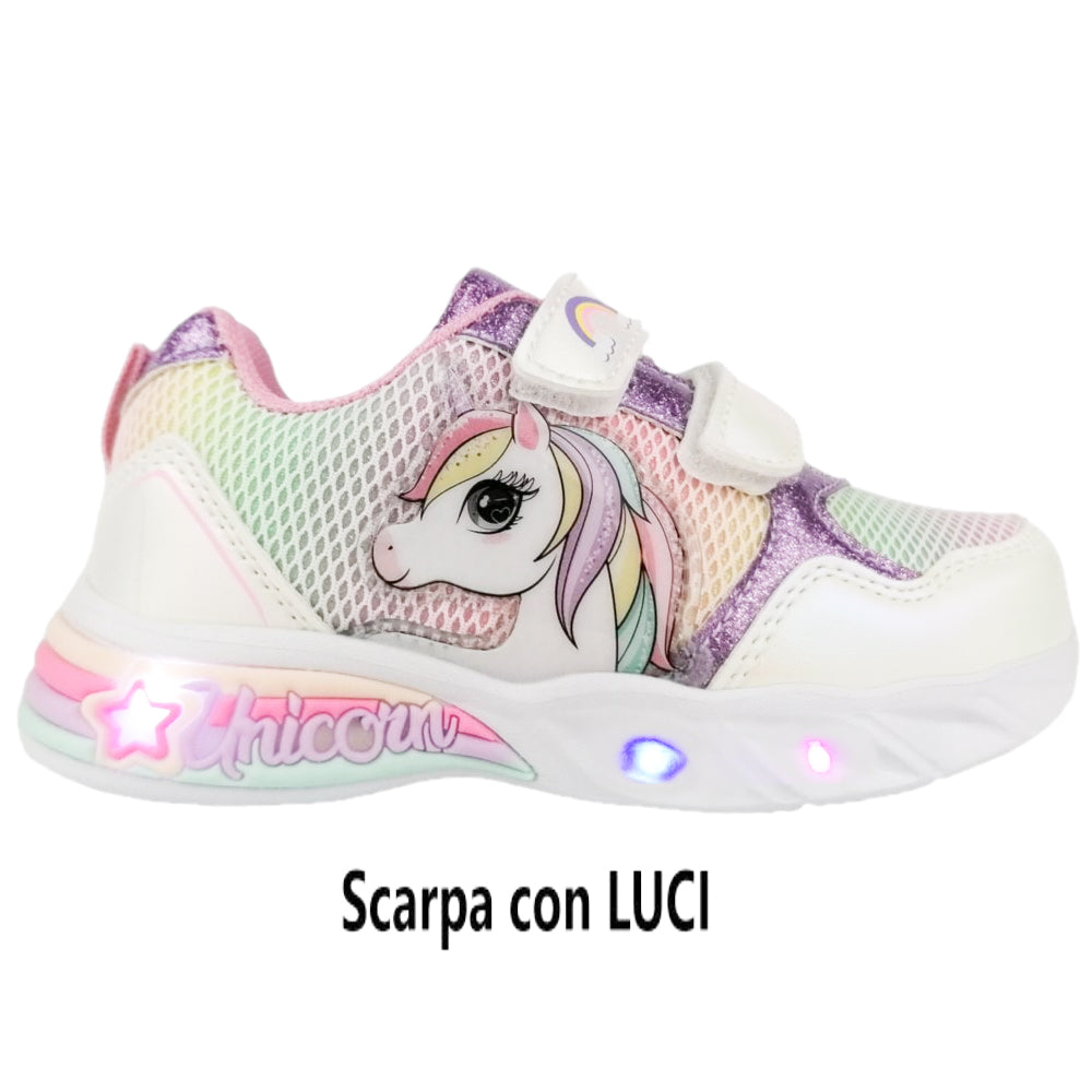 Shoe with UNICORN lights from 25 to 33