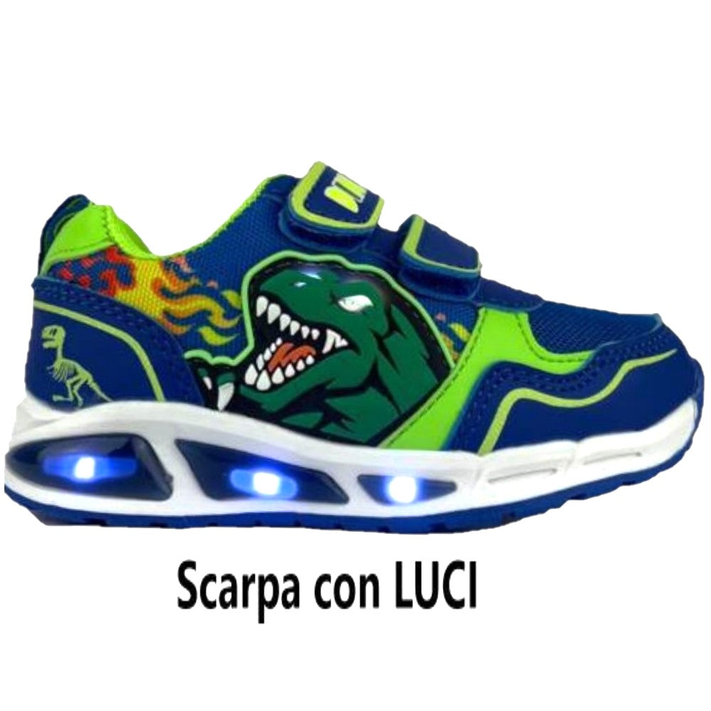 Shoe with DINOSAUR lights from 25 to 33